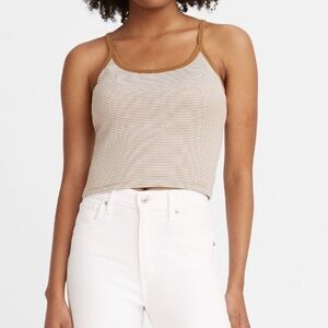 NWT Levi’s Takeout Striped Cropped Tank Top
